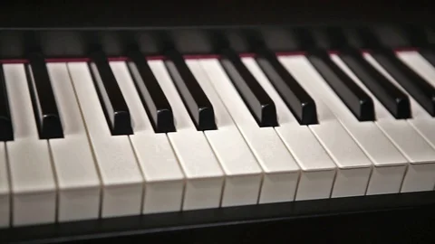 Closeup piano keys 库存影片 104982017