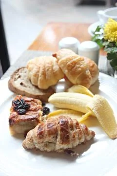Closeup picture of breakfast. Foto stock
