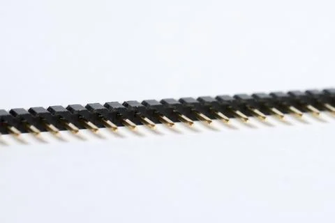 Closeup of a Pin Header Stock Photos
