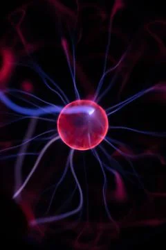 Closeup of plasma lamp, Stock Photos
