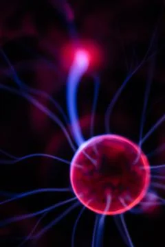 Closeup of plasma lamp, Stock Photos