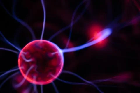 Closeup of plasma lamp, Stock Photos