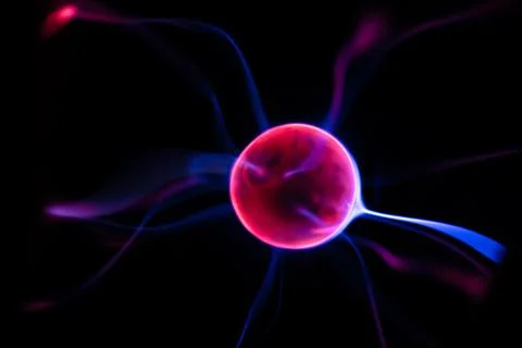 Closeup of plasma lamp, Stock Photos
