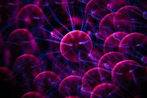 Closeup of plasma lamp, Stock Photos