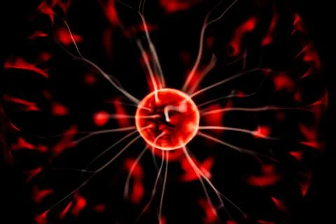 Closeup of plasma lamp, Stock Photos