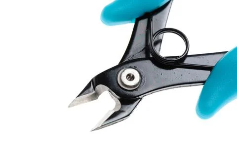 Closeup plastic nippers Stock Photos