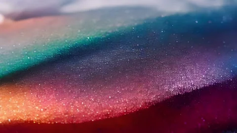 Closeup of a plastic texture with a sandlike glitter effect. The fine particles Stock Footage 253933316