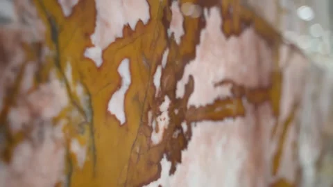 Closeup of Polished Marble Wall Texture 스톡 동영상 306520378