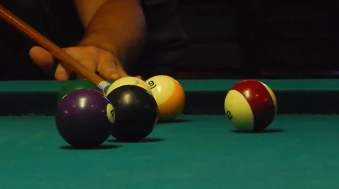 Closeup pool game Stock-Footage 45364906