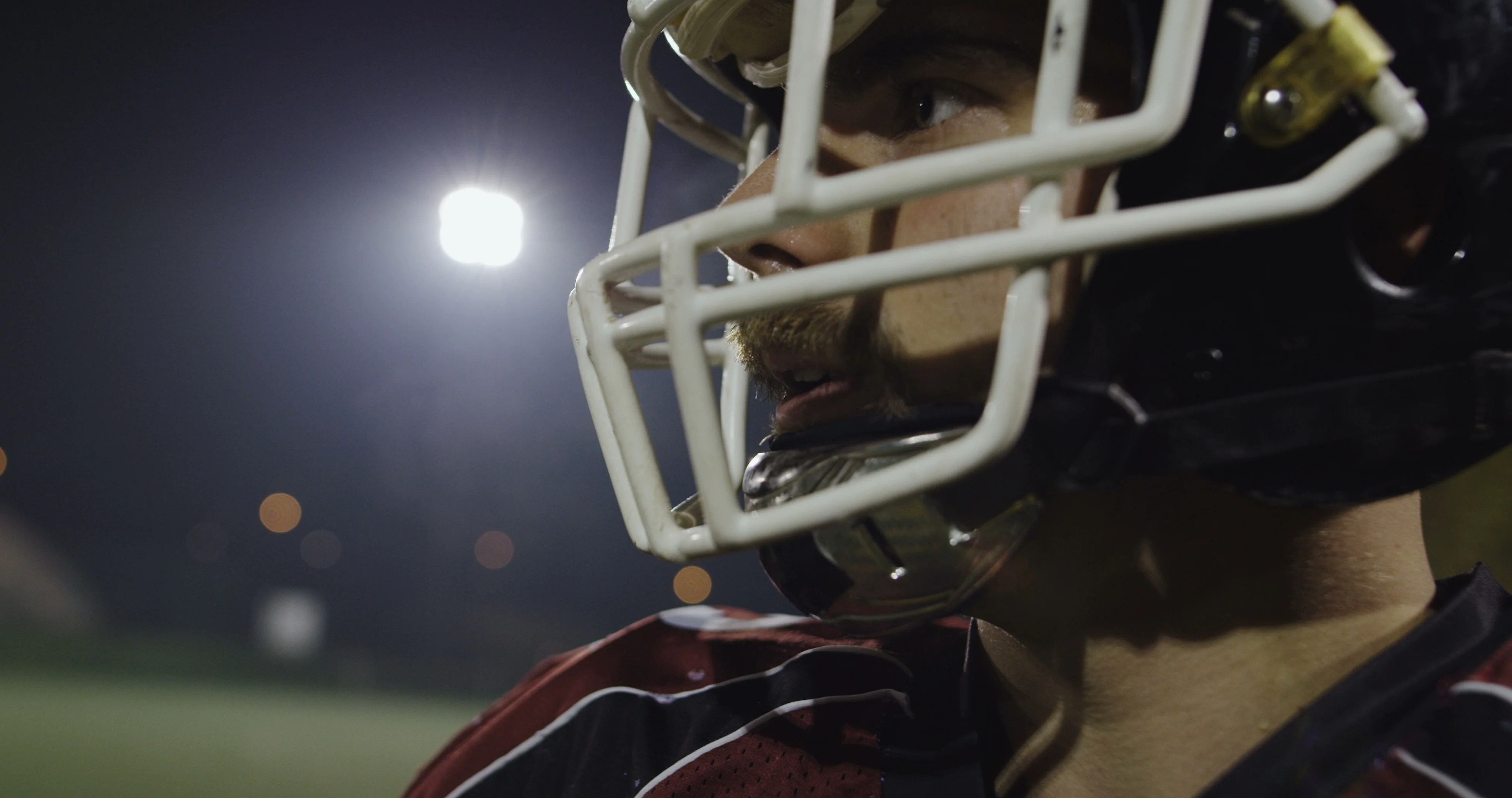 Closeup Portrait Of American Football Pl Stock Video Pond5