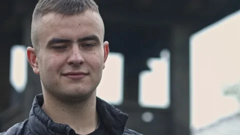 Closeup portrait of angry, annoyed, grumpy, mad man. Human emotions, face Video stock 106838959