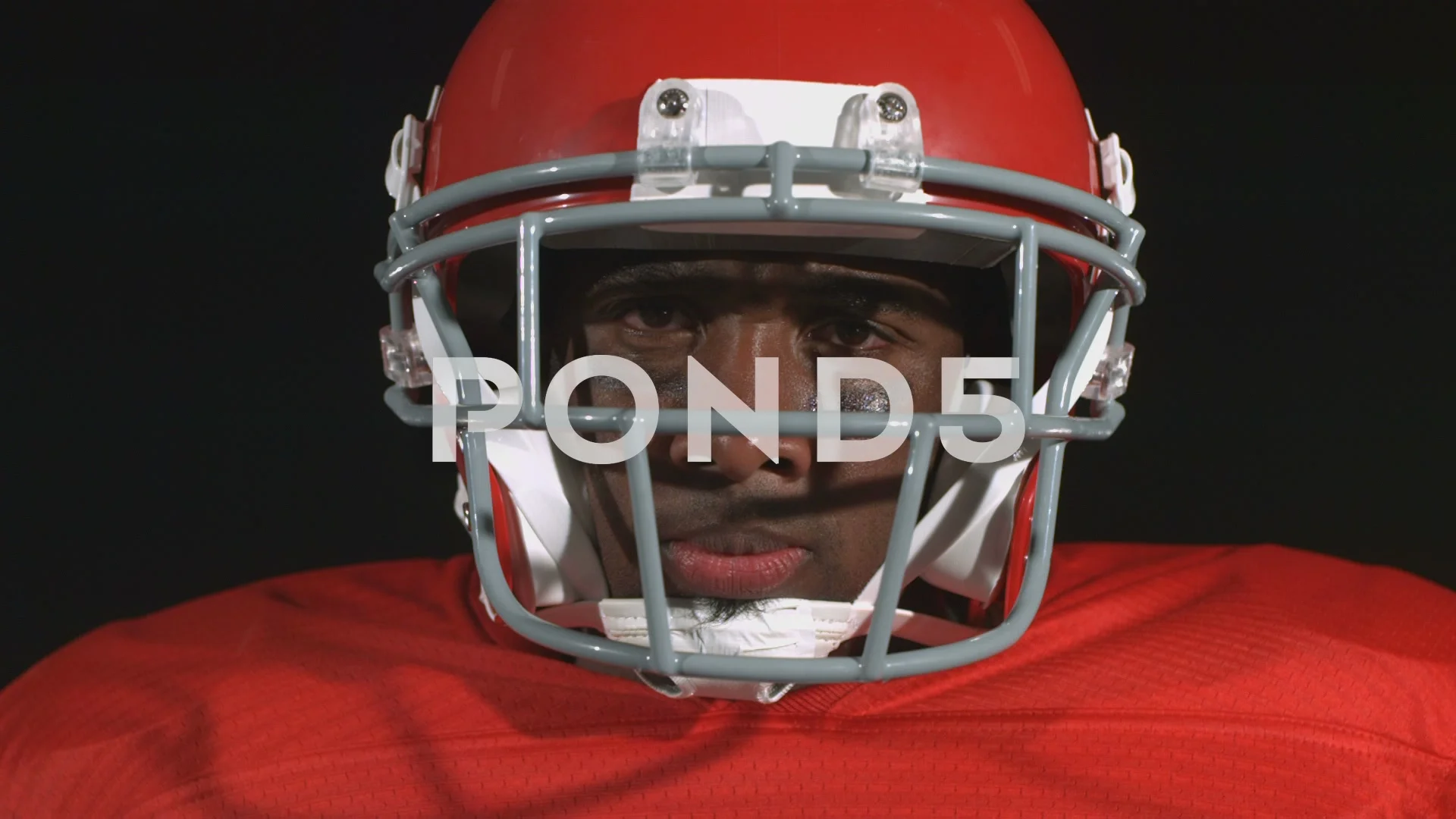 Closeup Portrait Of Football Player Stock Video Pond5