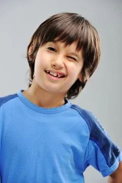 Closeup portrait of kid Stock Photos