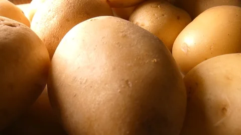 Closeup of potatoes Stock Footage 111673071