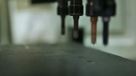 Closeup of Professional working drilling machine. Stock Footage 53559772