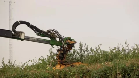 CloseUp of the pruning machine Stockbeeldmateriaal 254800974