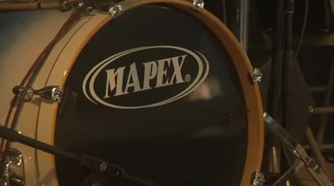 Closeup of Pulsating Bass Drum Stock Footage 11151668