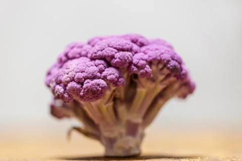 Closeup of a purple cauliflower Stock Photos
