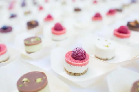 Closeup raw raspberry pink cookie Stock Photos