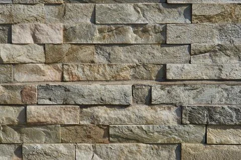 Closeup of rectangular stone texture in gray color, background for design Foto stock