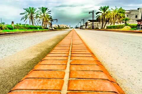 Closeup of red bricks Stock Photos