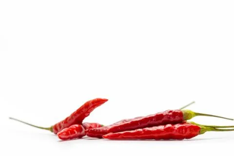 Closeup Red chilli. Stock Photos
