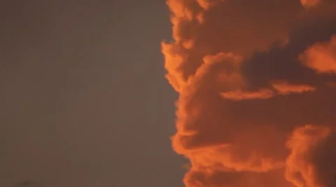 Closeup of red clouds Stock Footage 8679319