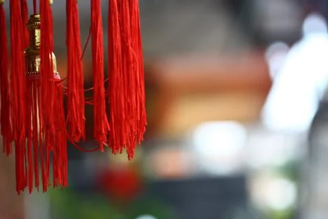 Closeup red lanterns Foto stock