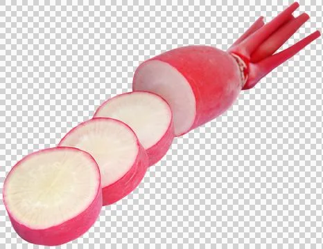 Closeup of red radish Stock Photos