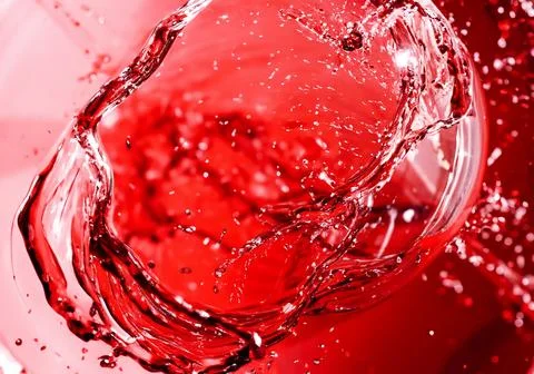 Closeup red wine surface Stock Photos