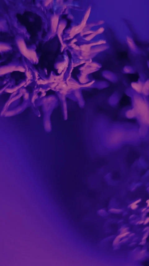 Closeup Of A Representation Of A Virus Stock Footage 125853629