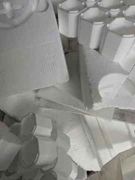 Closeup Reveals Cushioning Layers And Environmental Impact Focus 库存照片