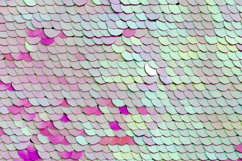 Closeup of reversible sequins textured background 스톡 사진