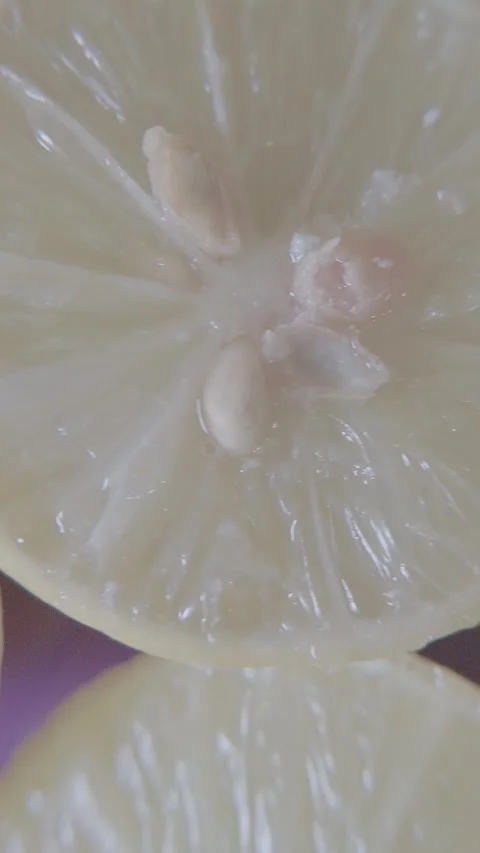 Closeup of ripe subtle lemon fruits with cinematic effect. Stock Footage 334968632