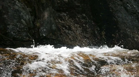 Closeup of river rapids in slow motion Stock-Footage 49862337