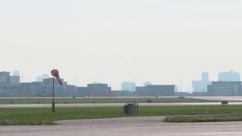 Closeup of an RJ Landing Stock Footage 76235283
