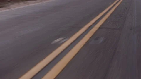Closeup of road POV, Driving POV | Stock Video