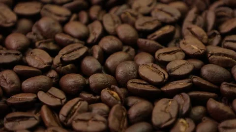 Closeup of roasted coffee beans Stock Footage 276451819