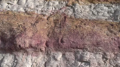 Closeup of rock surface in Makhtesh Ramon Stock Footage 234605145