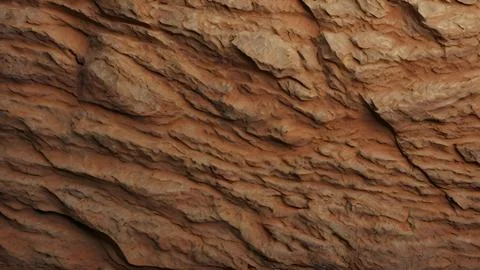 Closeup Of Rough Sandstone Texture With Visible Grains And Warm Reddish Brown Stock Photos