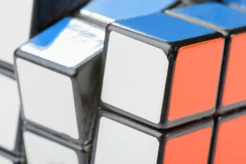 Closeup of rubik's cube 写真素材