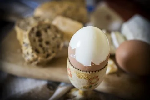 Closeup of a rustic breakfast Stock Photos