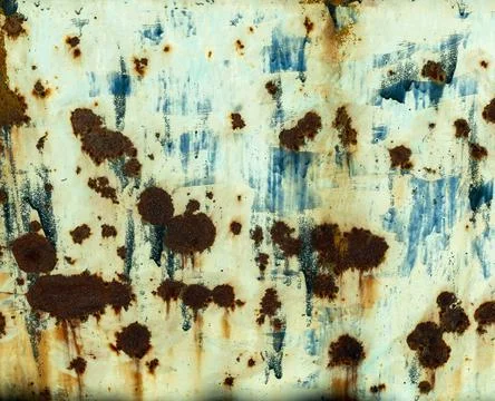 Closeup of a rusty weathered metal surface Stock Photos