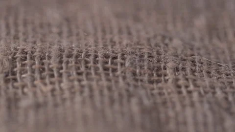 Closeup of a sack texture, macro Video stock 76194444