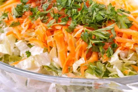 Closeup of salad Stock Photos