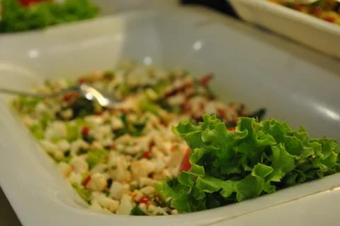 Closeup salad Stock Photos