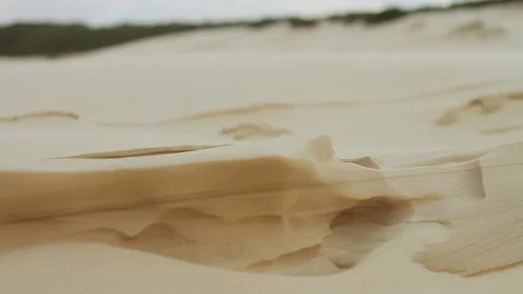 Closeup of sand forms carved by wind Stock Footage 90951343