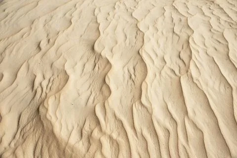 Closeup of sand pattern of beach in summer Foto stock
