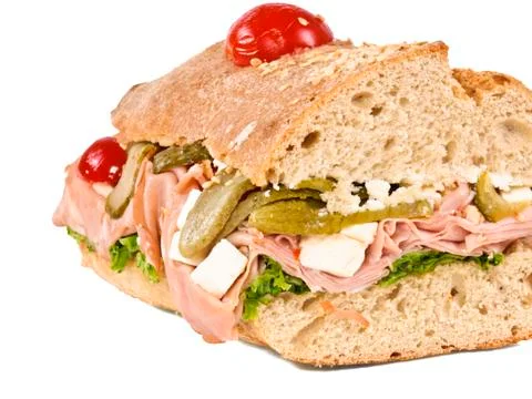 Closeup sandwich Stock Photos