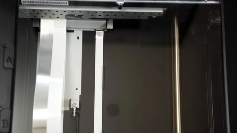 Closeup of a scanner at work. Stock Footage 113571915